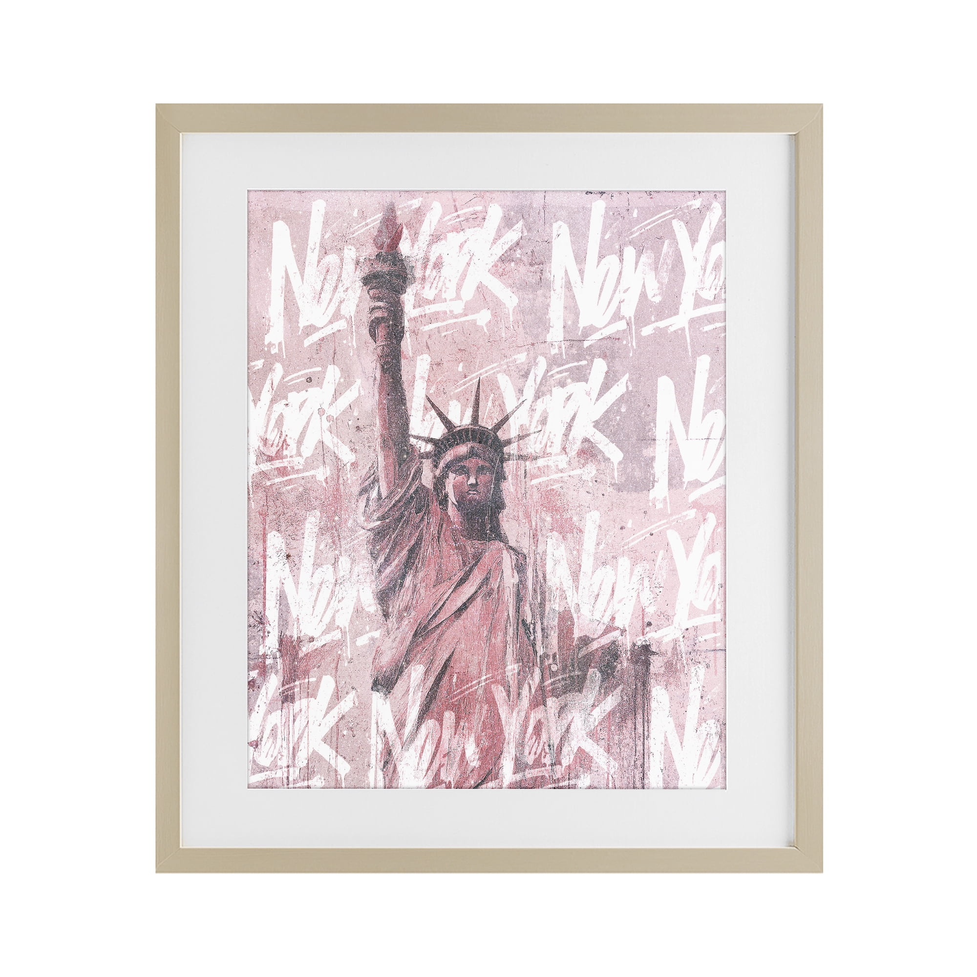 Stupell Industries Sparkle Of The City Statue Birch Framed Print Under Glass, design by Svetlana Aleynikova