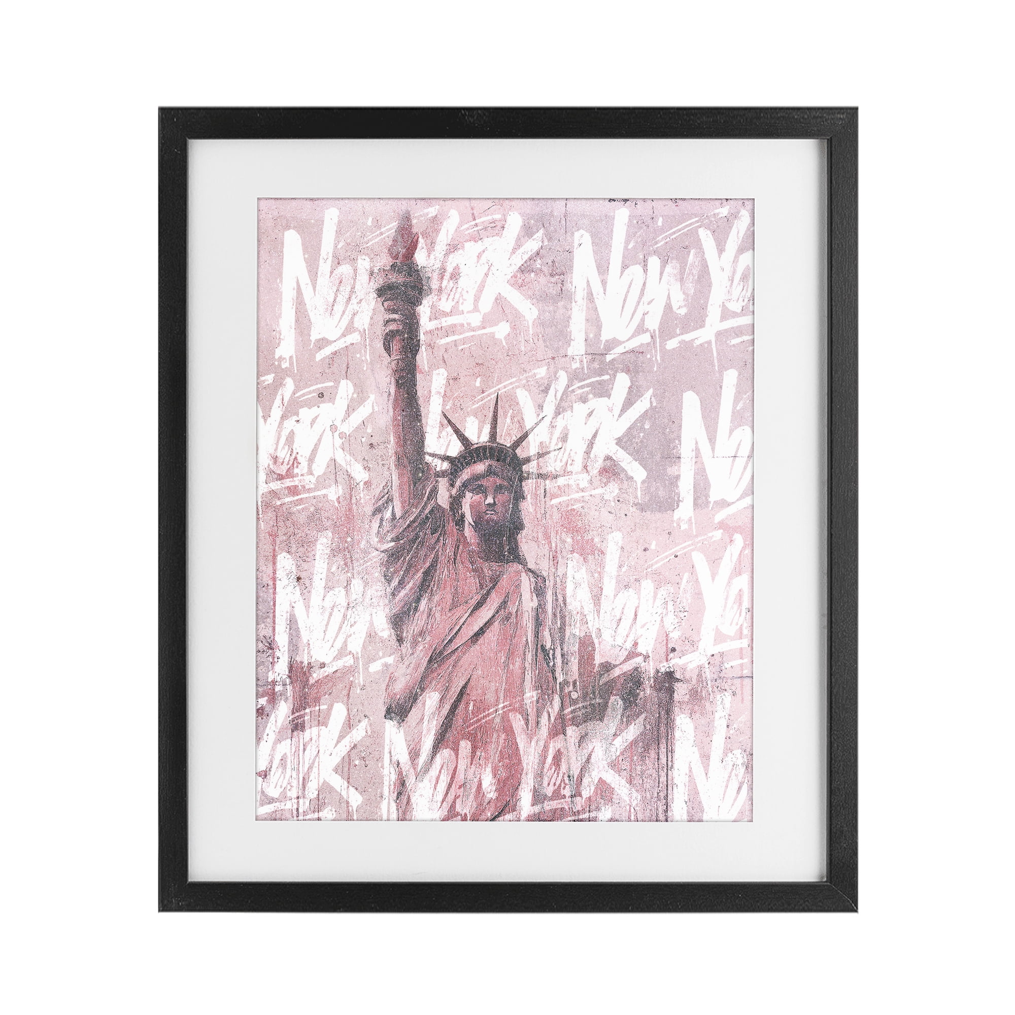 Stupell Industries Sparkle Of The City Statue Black Framed Print Under Glass, design by Svetlana Aleynikova