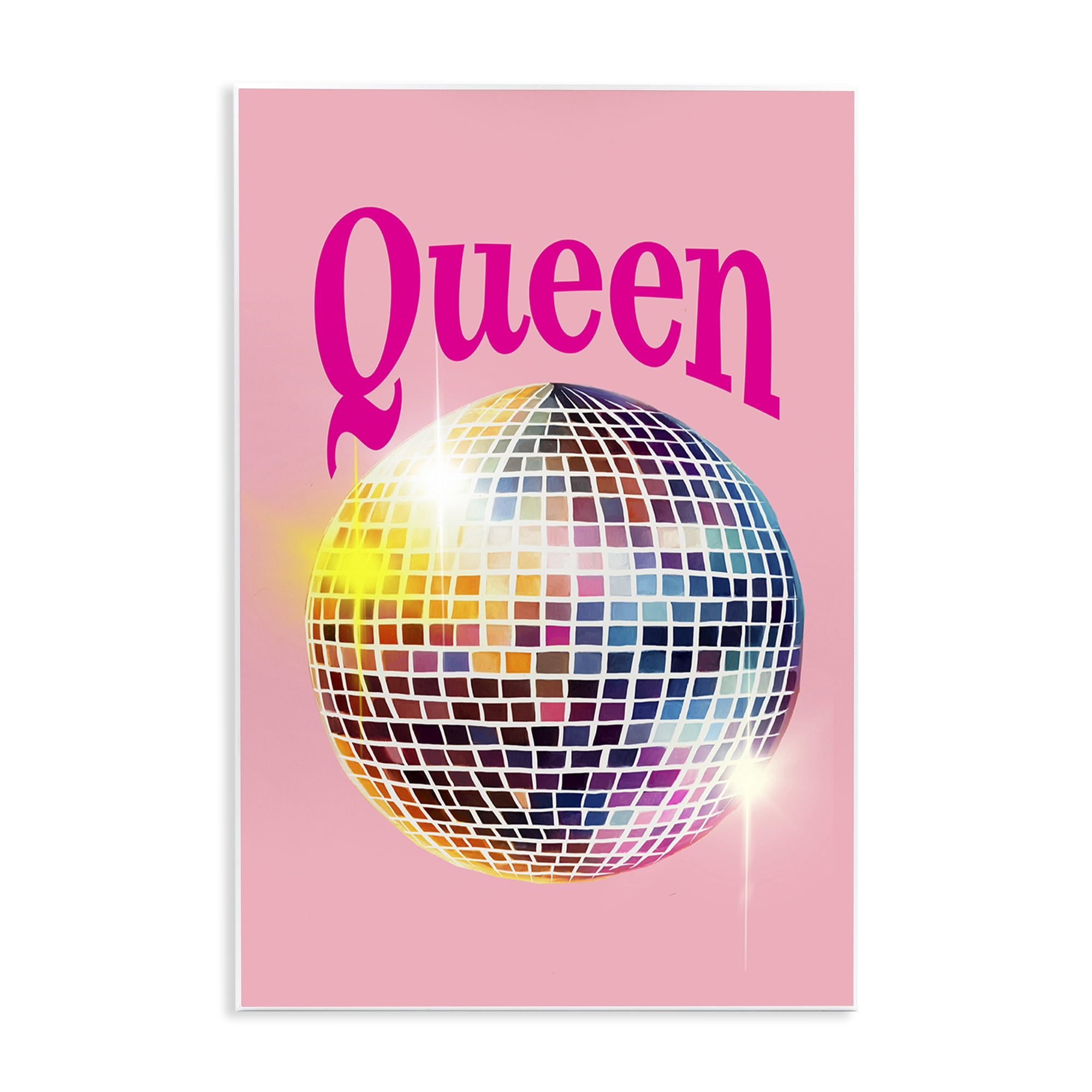 Stupell Industries Sparkling Disco Queen Entertainment Painting Unframed Art Print Wall Art, 10 x 15
