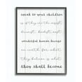 thumbnail image 1 of Stupell Industries Speak To Your Children Family Kids Home Inspirational Word Design Framed Wall Art by Daphne Polselli, 1 of 1