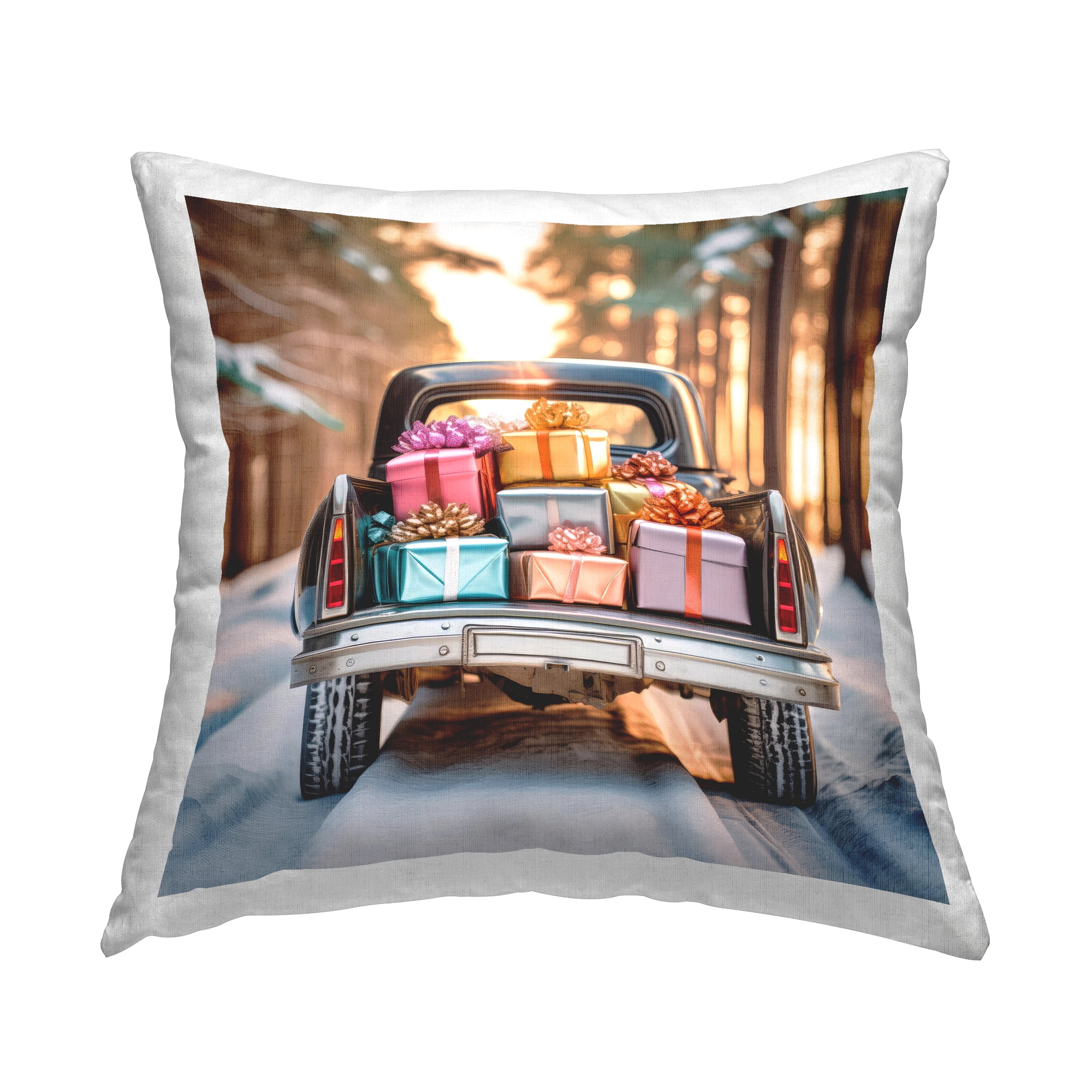 Stupell Industries Special Holiday Delivery Decorative Printed Throw Pillow, 18 x 18