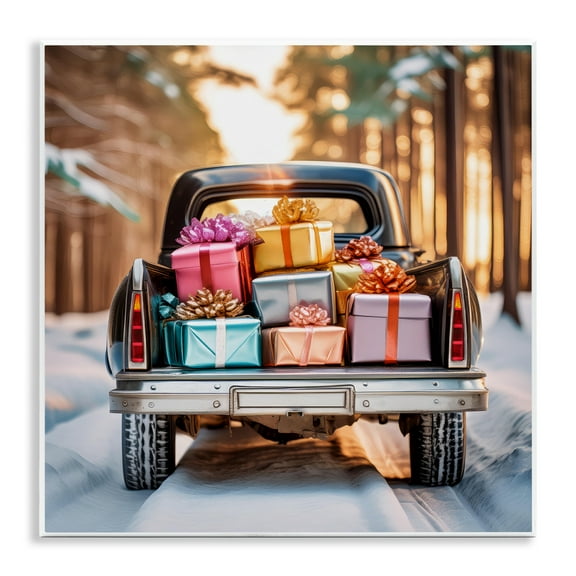 Stupell Industries Special Holiday Delivery Holiday Painting Unframed Art Prints Wall Art, 12 x 12