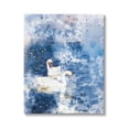 thumbnail image 1 of Stupell Industries Speckled Blue Ocean Scenery Calm White Swans Canvas Wall Art, 36 x 48, Design by Nancy Crowell, 1 of 5