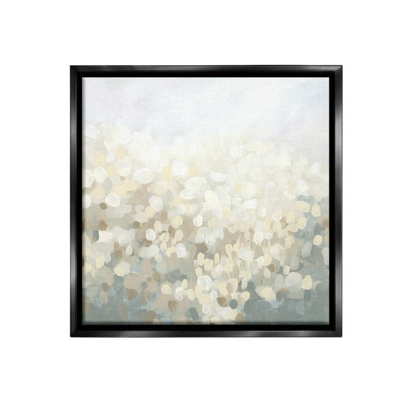 Stupell Industries Speckled Ombre Abstract Abstract Painting Black Floater Framed Canvas Art Print Wall Art, 18 x 18