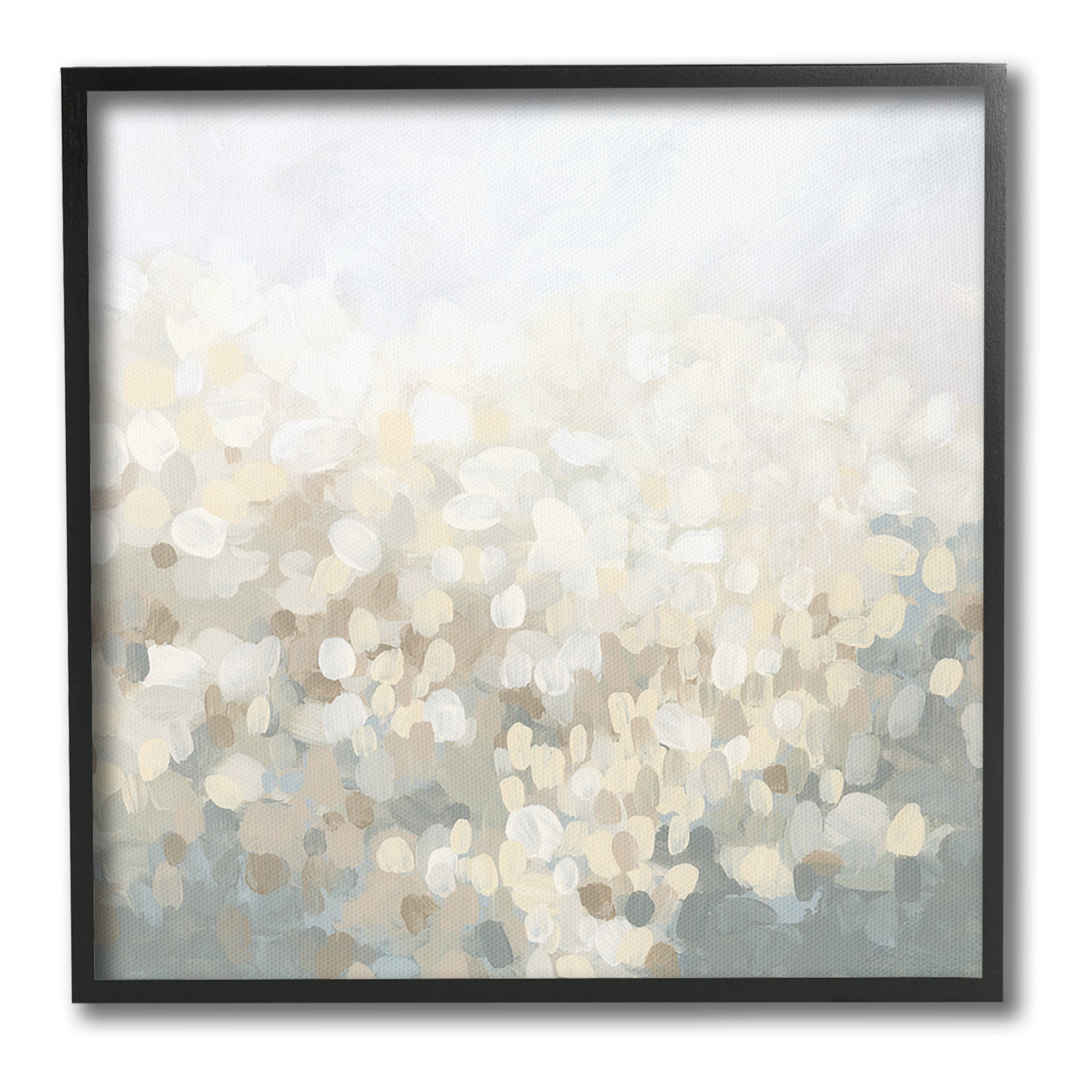 Stupell Industries Speckled Ombre Abstract Abstract Painting Black Framed Art Print Wall Art, 24 x 24