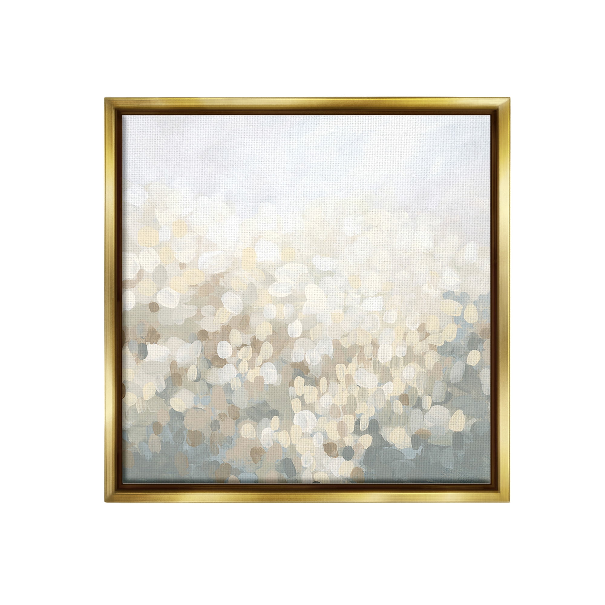 Stupell Industries Speckled Ombre Abstract Abstract Painting Gold Floater Framed Canvas Art Print Wall Art, 25 x 25
