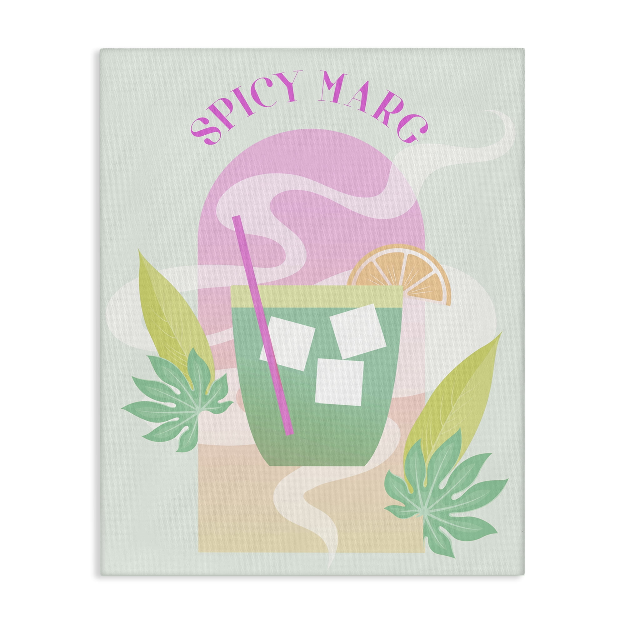 Stupell Industries Spicy Marg Cocktail Food & Beverage Painting Wrapped Canvas Art Print Wall Art, 30 x 40