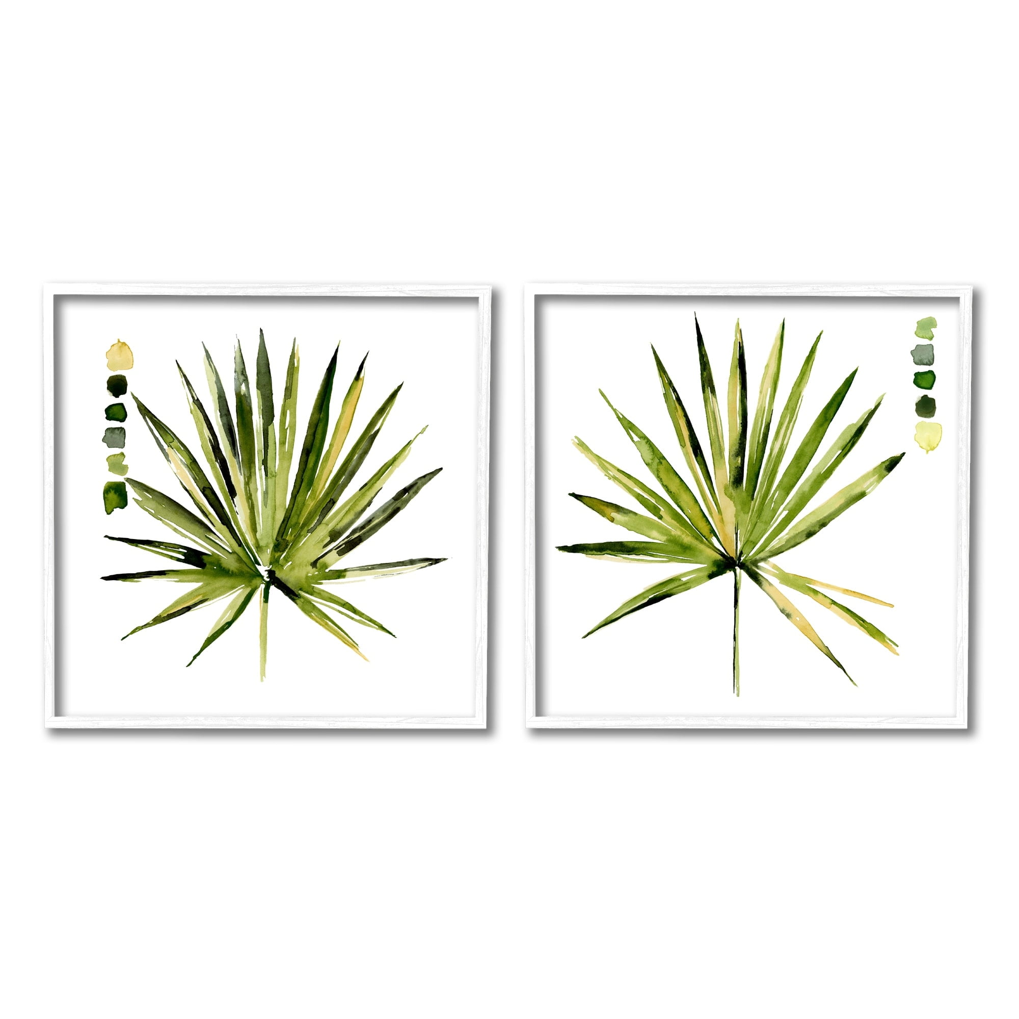 Stupell Industries Spiky Aloe Palm Plant Paint Hue Guide,12 x 12, Design by Jennifer Paxton Parker