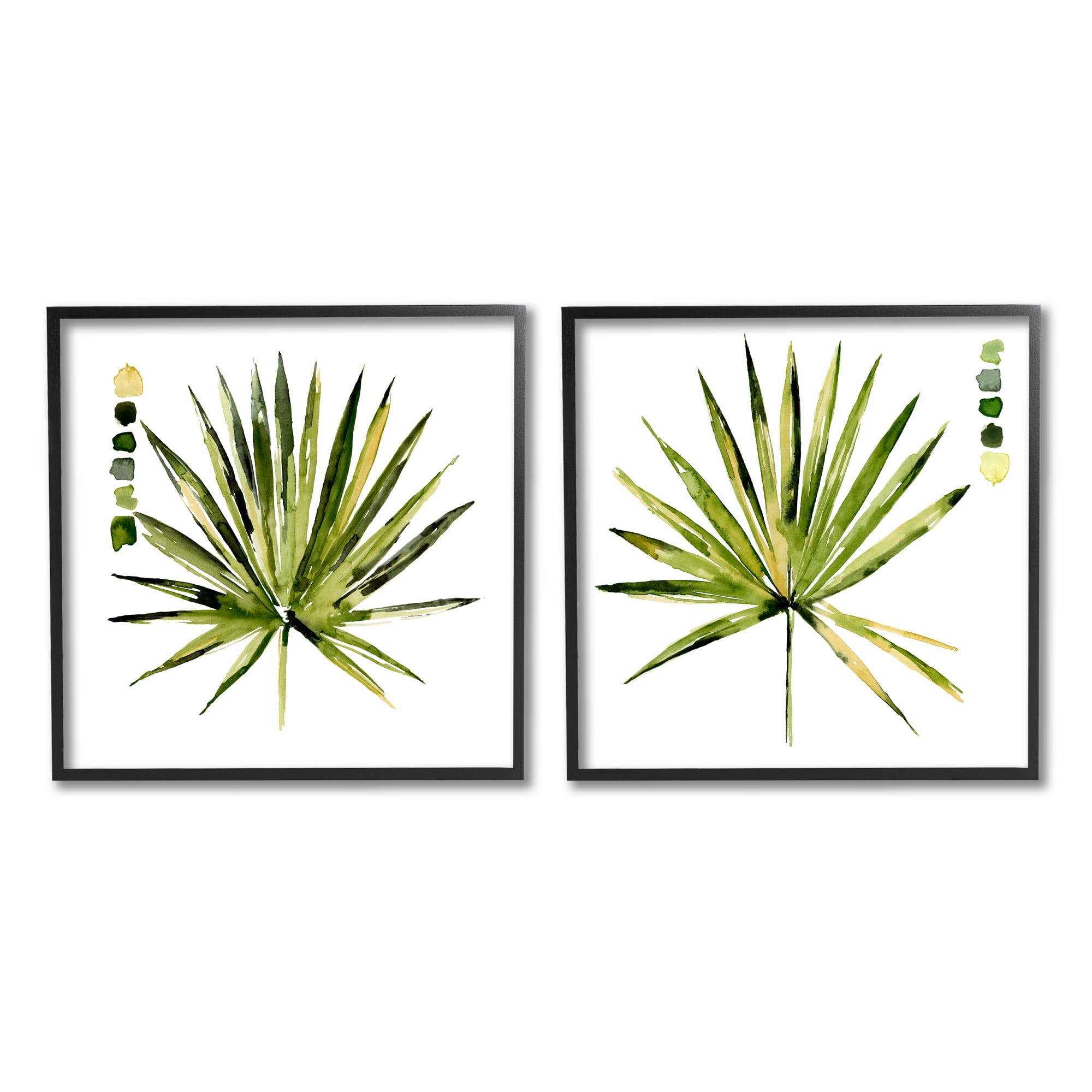 Stupell Industries Spiky Aloe Palm Plant Paint Hue Guide,17 x 17, Design by Jennifer Paxton Parker