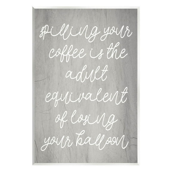 Stupell Industries Spilling Your Coffee Funny Graphic Art Unframed Art Print Wall Art, Design by Lil' Rue