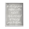 thumbnail image 1 of Stupell Industries Spilling Your Coffee Funny Graphic Art White Framed Art Print Wall Art, Design by Lil' Rue, 1 of 7