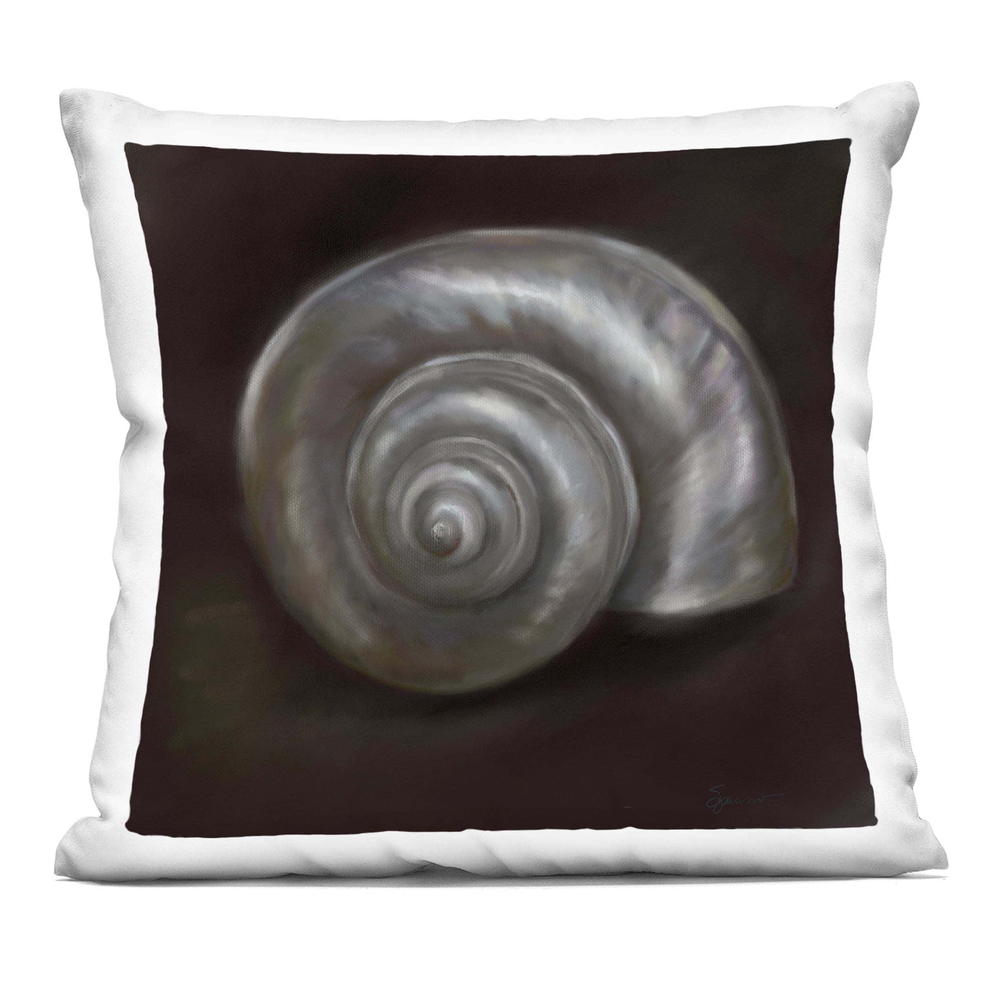 Stupell Industries Spiral Treasure Of Sea Decorative Printed Throw Pillow, design by Mary Sparrow
