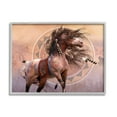thumbnail image 1 of Stupell Industries Spirit Warrior Horse Animals & Insects Painting Gray Framed Art Print Wall Art, 14 x 11, 1 of 9