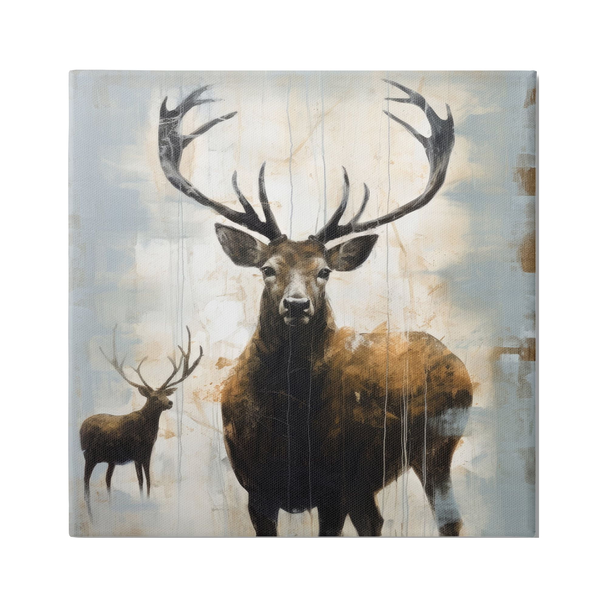 Stupell Industries Spirit of the Wild Deer Animals & Insects Painting Gallery Wrapped Canvas Art Print Wall Art, 36 x 36