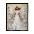 thumbnail image 1 of Stupell Industries Spiritual Abstract Angel Abstract Painting Black Floater Framed Canvas Art Print Wall Art, 17 x 21, 1 of 10