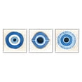 thumbnail image 1 of Stupell Industries Spiritual Evil Eye Mati Symbol Graphic Art White Framed Art Print Wall Art, Set of 3, Design by Ziwei Li, 1 of 8