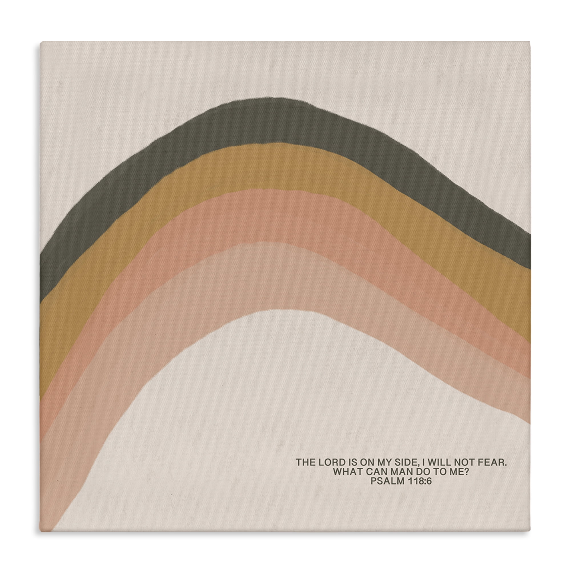 Stupell Industries Spiritual Psalm & Rainbow Religious Painting Gallery Wrapped Canvas Art Print Wall Art, 36 x 36