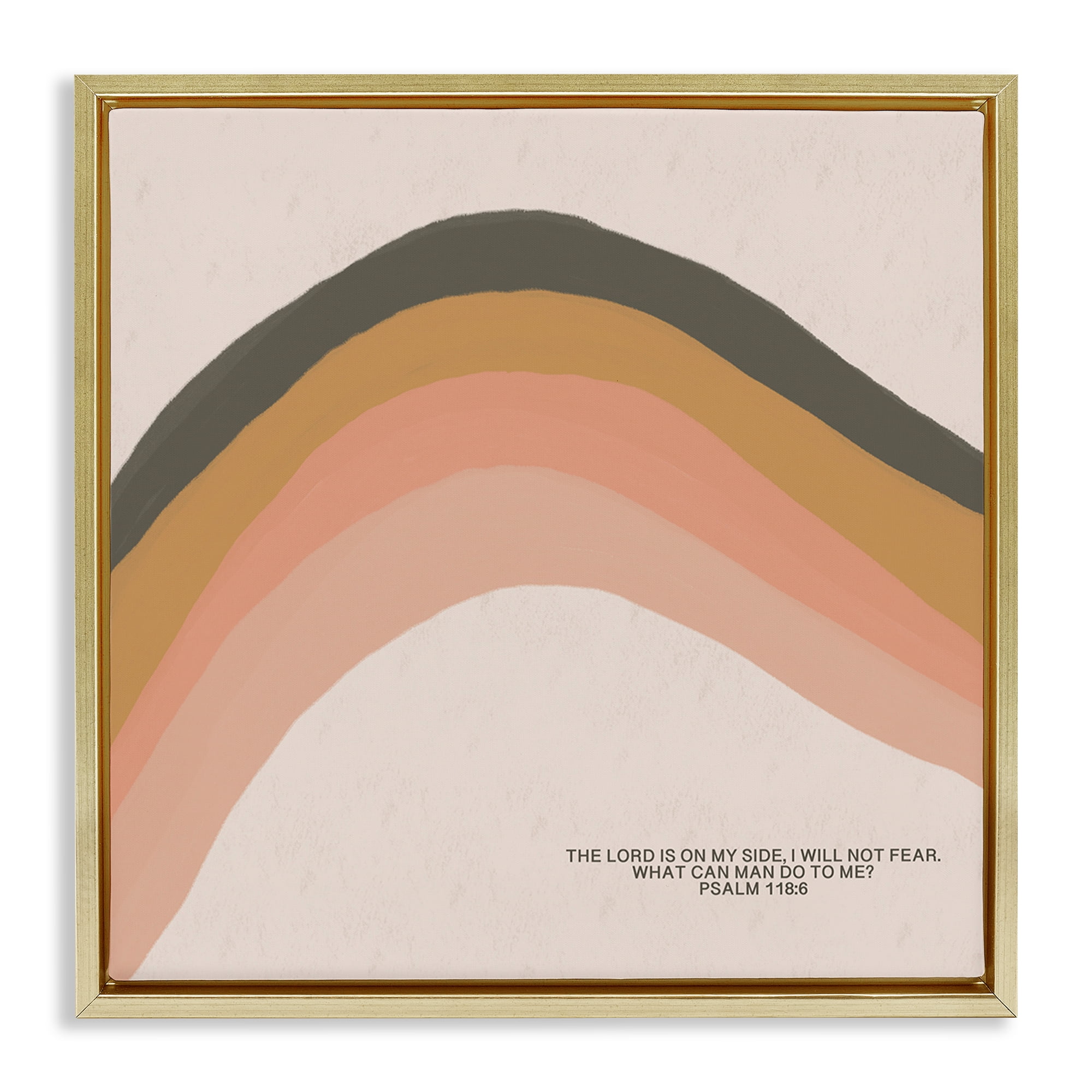 Gold Framed Abstract Religious Canvas Print, 18 x 18