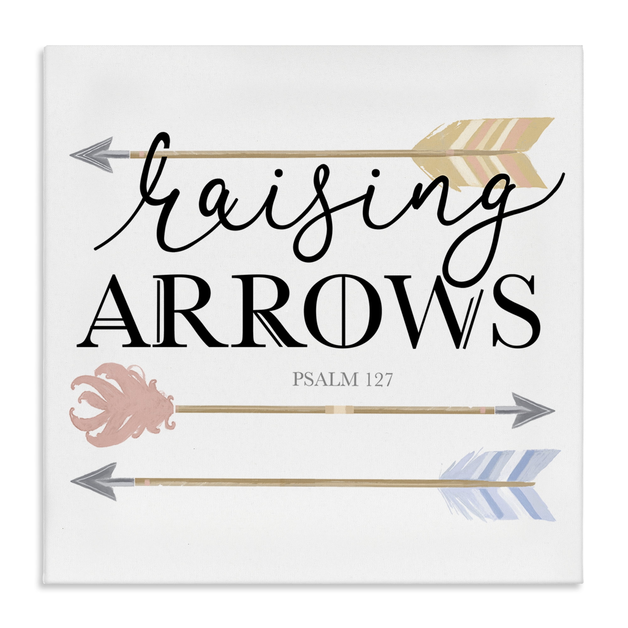 Stupell Industries Spiritual Raising Arrows Religious & Spiritual Painting Wrapped Canvas Art Print Wall Art, 30 x 30