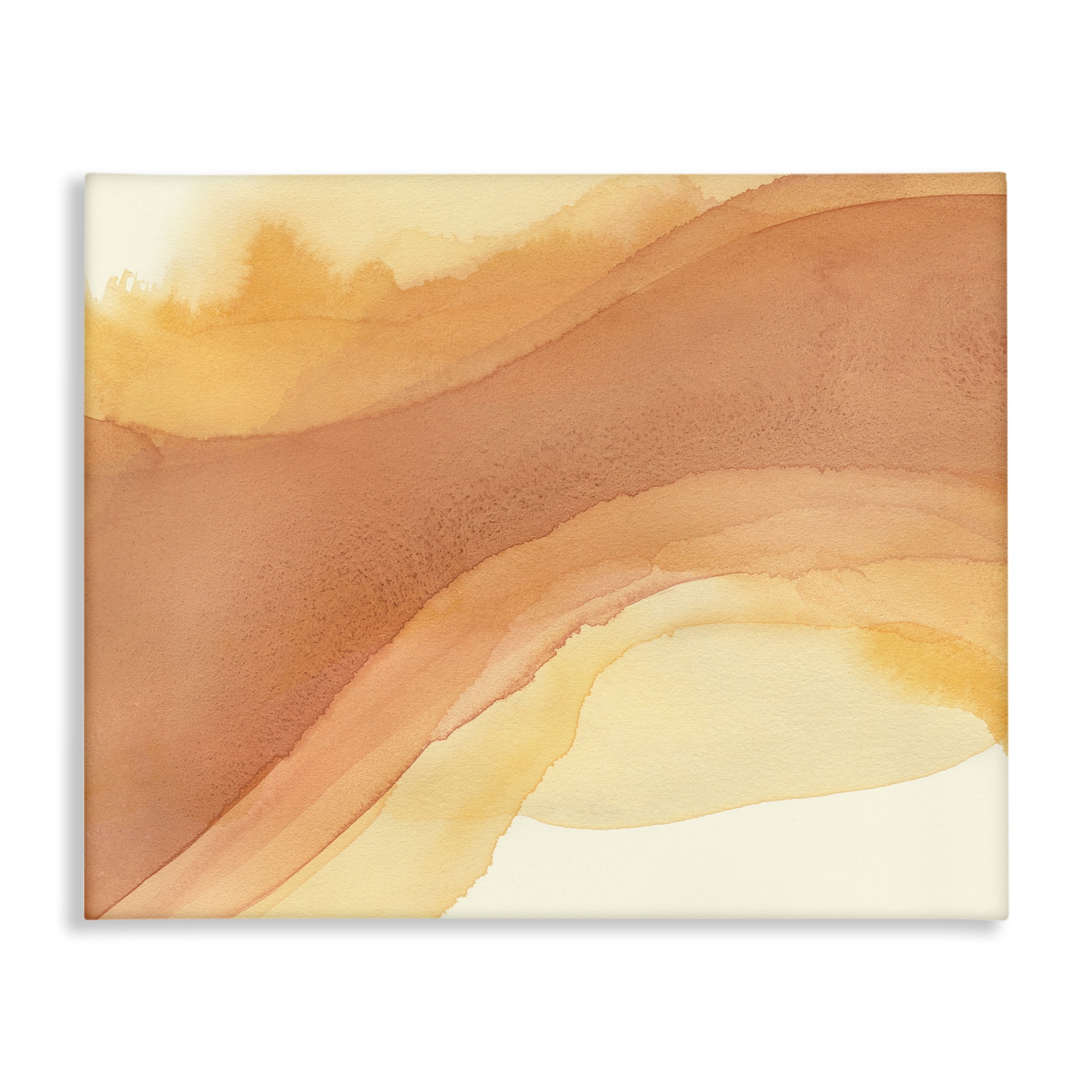 Stupell Industries Splashed Orange Movement Abstract Painting Wrapped Canvas Art Print Wall Art, 48 x 36