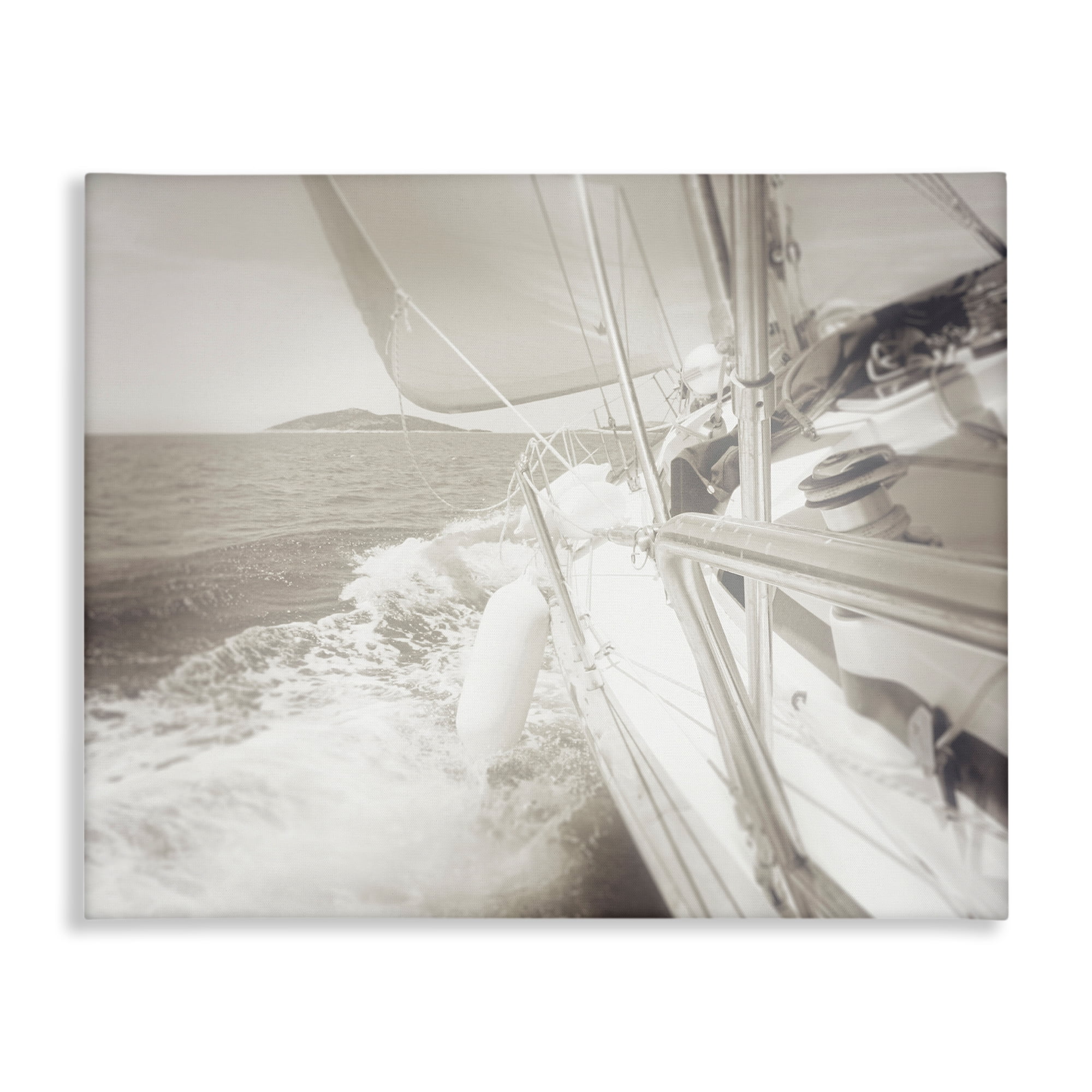 Stupell Industries Splashing Boat Bow Transportation Photography Wrapped Canvas Art Print Wall Art, 20 x 16