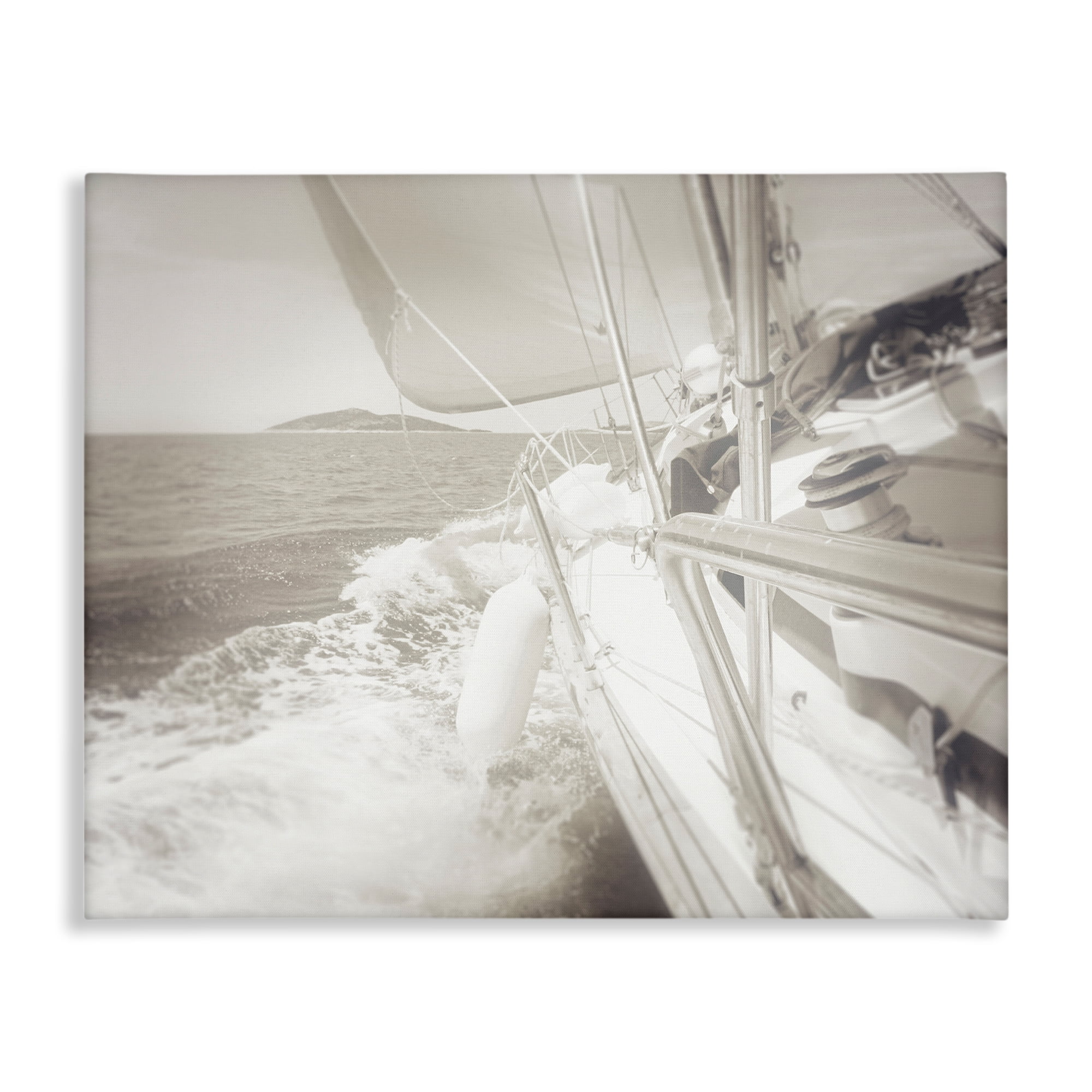 Stupell Industries Splashing Boat Bow Transportation Photography Wrapped Canvas Art Print Wall Art, 48 x 36