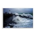 thumbnail image 1 of Stupell Industries Tropical Splashing Waters with Lighthouse White Framed Giclee Art, 18 x 12, by Rick Berk, 1 of 9