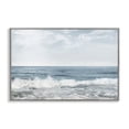 thumbnail image 1 of Stupell Industries Splashing Waves Beach Landscape Photography Gray Framed Art Print Wall Art, 24 x 16, 1 of 10