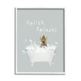 thumbnail image 1 of Stupell Industries Splish Splash Baby Tiger Animals & Insects Painting White Framed Art Print Wall Art, 11 x 14, 1 of 9