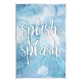 thumbnail image 1 of Stupell Industries Splish Splash Blue Bathroom Water Typography Painting Unframed Art Print Wall Art, 1 of 6