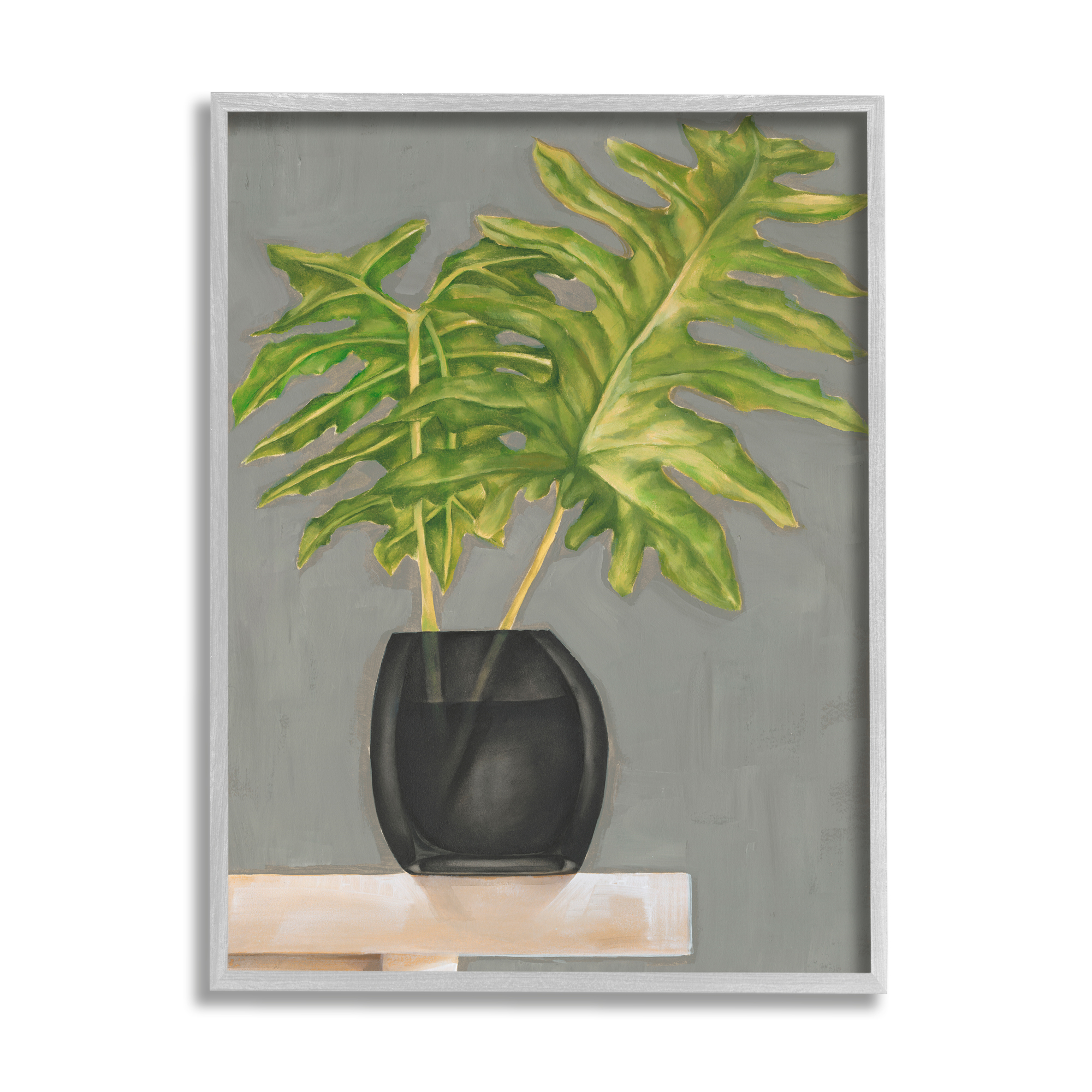 Stupell Industries Split Leaf Palm Pair in Vase Tabletop Painting, 24 x 30, Design by Jennifer Goldberger&nbsp;