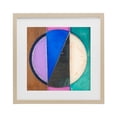 thumbnail image 1 of Stupell Industries Modern Split Symmetry Circle Birch Framed Print Under Glass, 16 x 16, by Matthew Finger, 1 of 8
