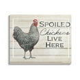 thumbnail image 1 of Stupell Industries Spoiled Chickens Live Here Phrase Graphic Art Gallery Wrapped Canvas Print Wall Art, Design by The Saturday Evening Post, 1 of 7