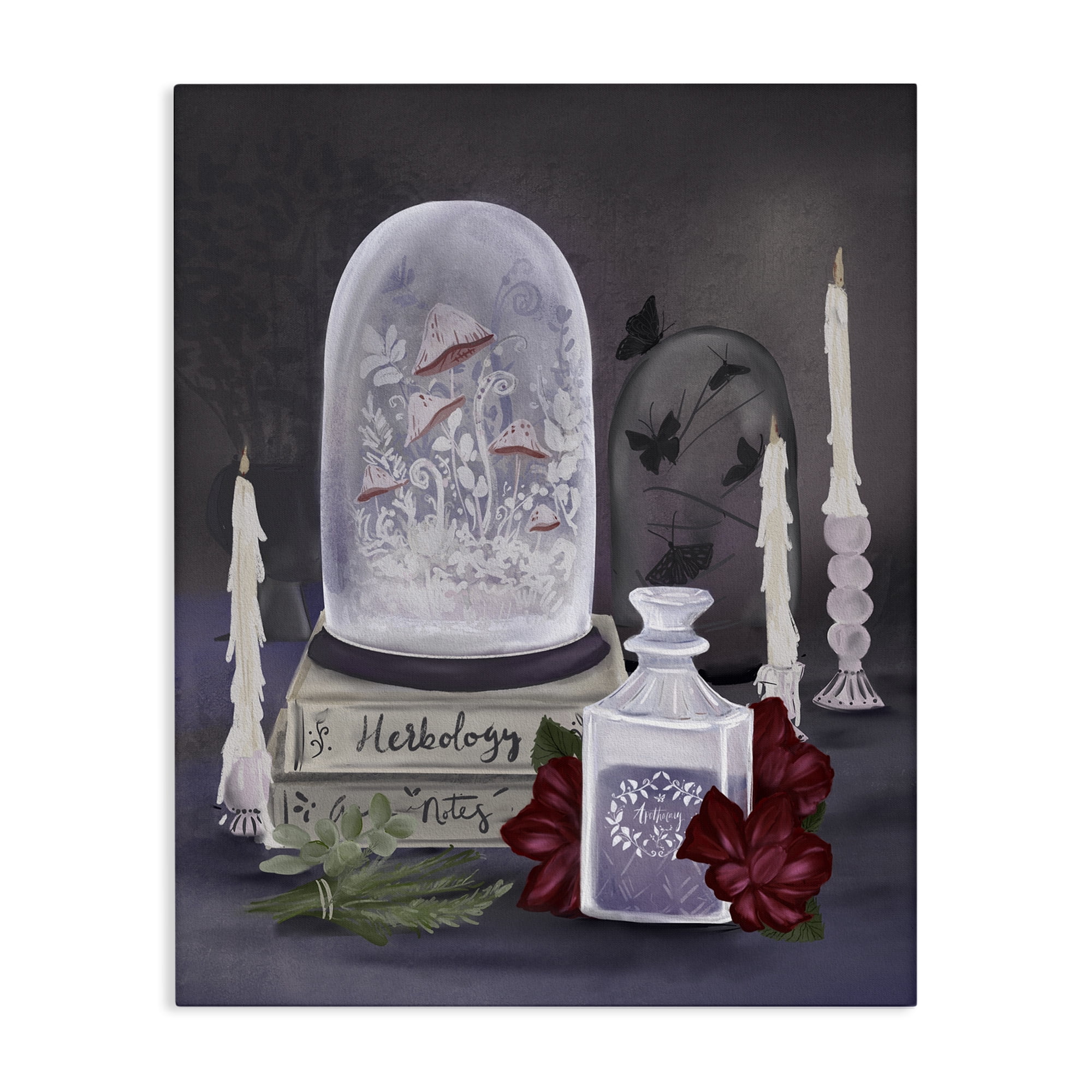 Stupell Industries Spooky Apothecary Vibes Canvas Wall Art, design by Adreane Fippinger
