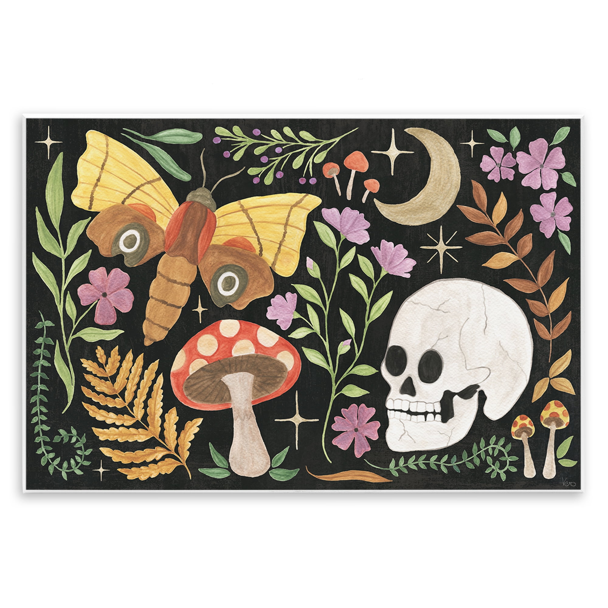 Stupell Industries Spooky Chic Collage Animals Painting Unframed Art Print Wall Art, 15 x 10