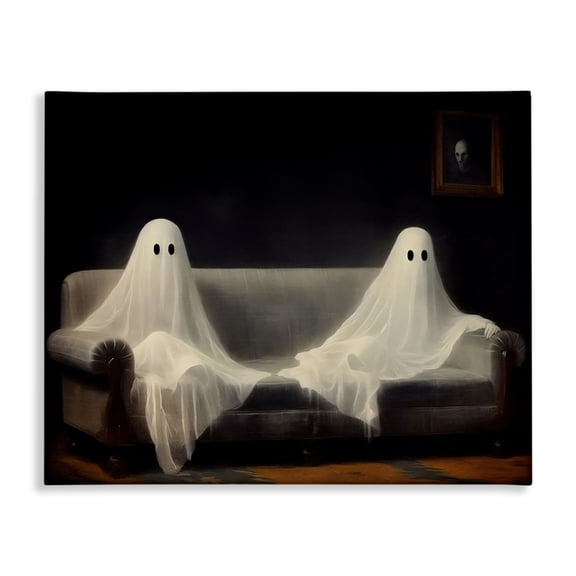 Spooky Couch Ghost Duo Canvas Art, 40 x 30, Made In USA