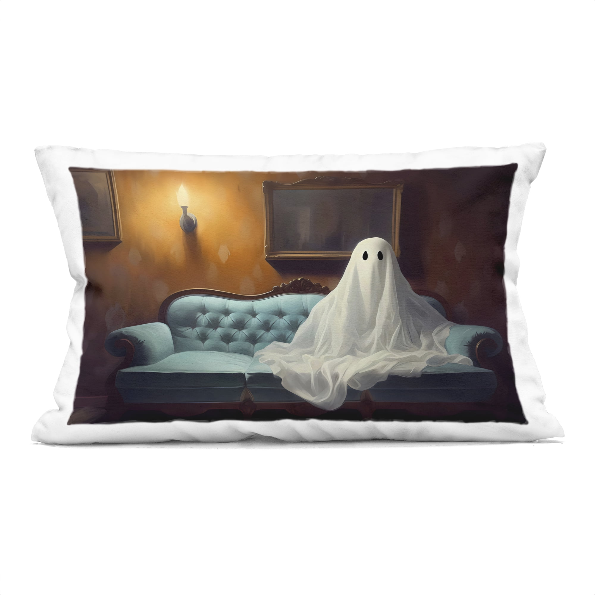 Stupell Industries Spooky Couch by Candle Light Decorative Printed Throw Pillow, design by LSR Design Studio