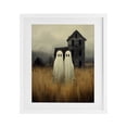 thumbnail image 1 of Stupell Industries Victorian Spooky Farmhouse Ghost Duo White Framed Print Under Glass, 17 x 21, by LSR Design Studio, 1 of 8
