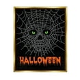 thumbnail image 1 of Stupell Industries Spooky Halloween Spider Web Skull Graphic Art Metallic Gold Floating Framed Canvas Print Wall Art, Design by Linda Birtel, 1 of 6