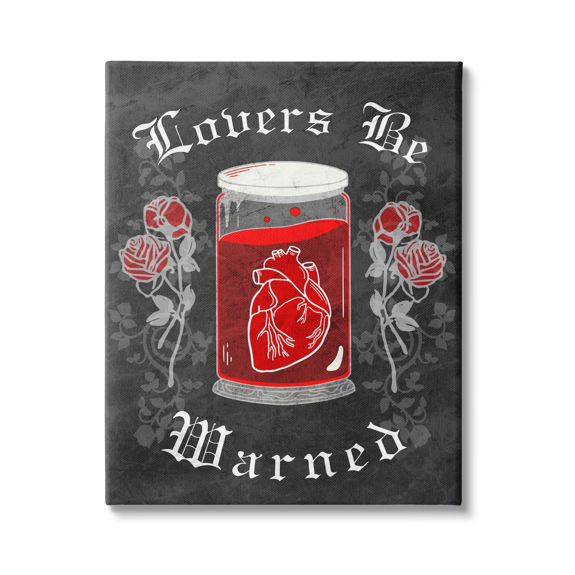 Stupell Industries Spooky Heart In Jar Holiday Painting Gallery Wrapped Canvas Print Wall Art, 30 x 40