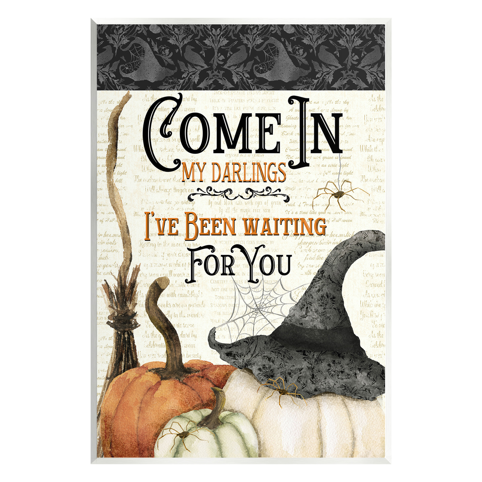 Stupell Industries Spooky Witch Phrase Holiday Painting Unframed Art Print Wall Art, 10 x 15