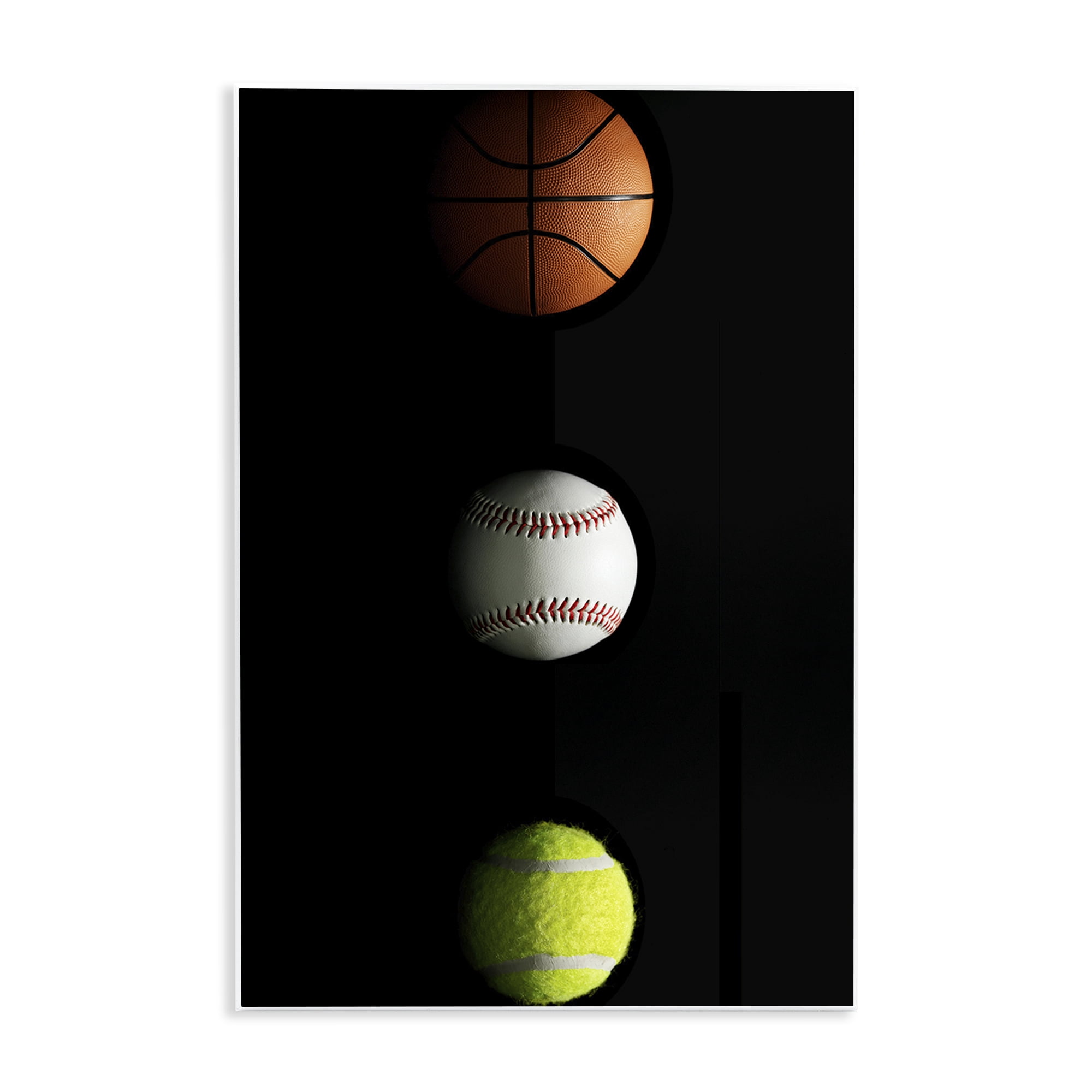Stupell Industries Sports Balls Spotlight Wall Plaque Art, design by Jesse Keith
