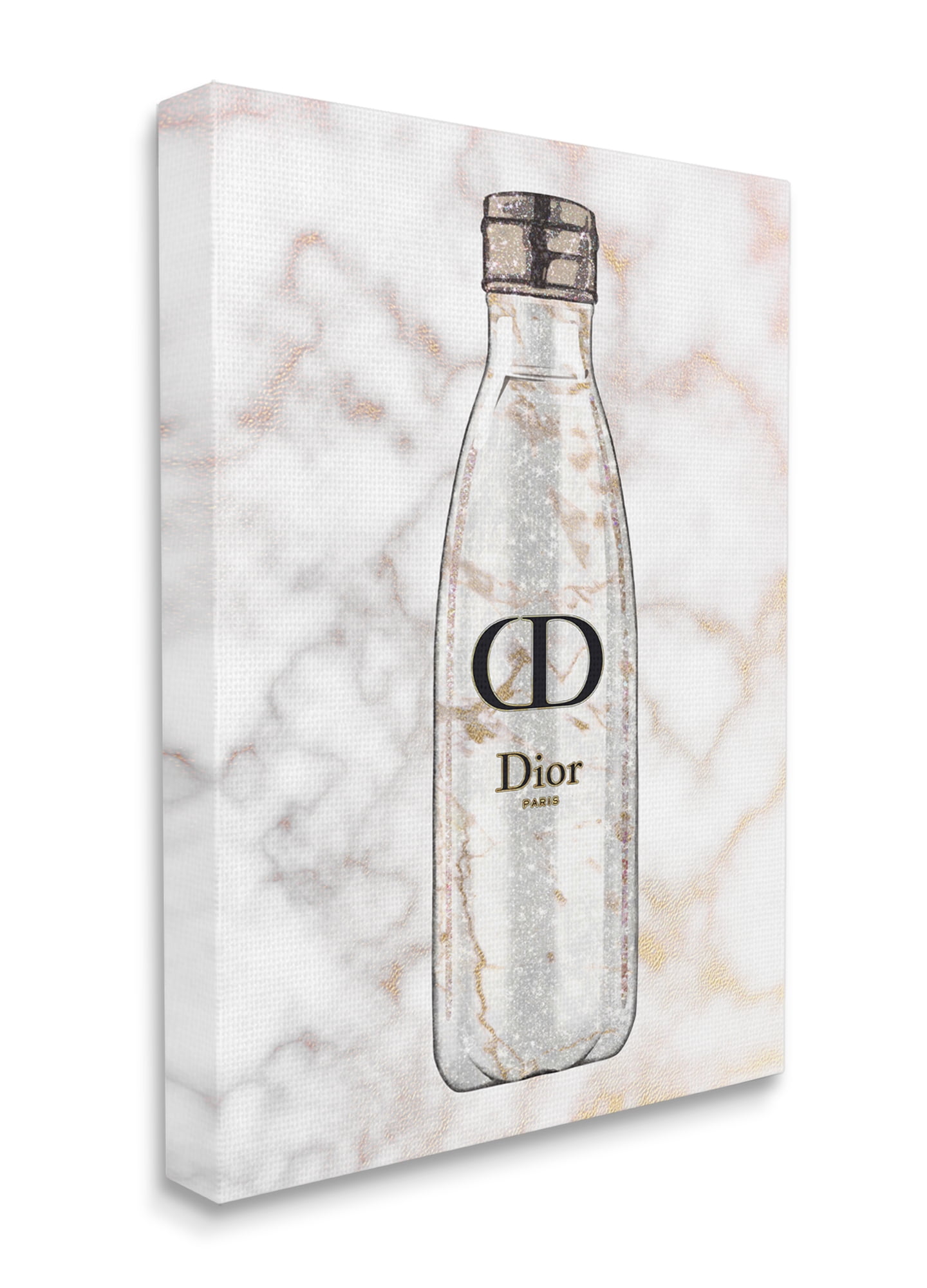 Stupell Industries Sports Bottle Glam Fashion over Marble Canvas Wall Art, 16 x 20, Design by Ziwei Li