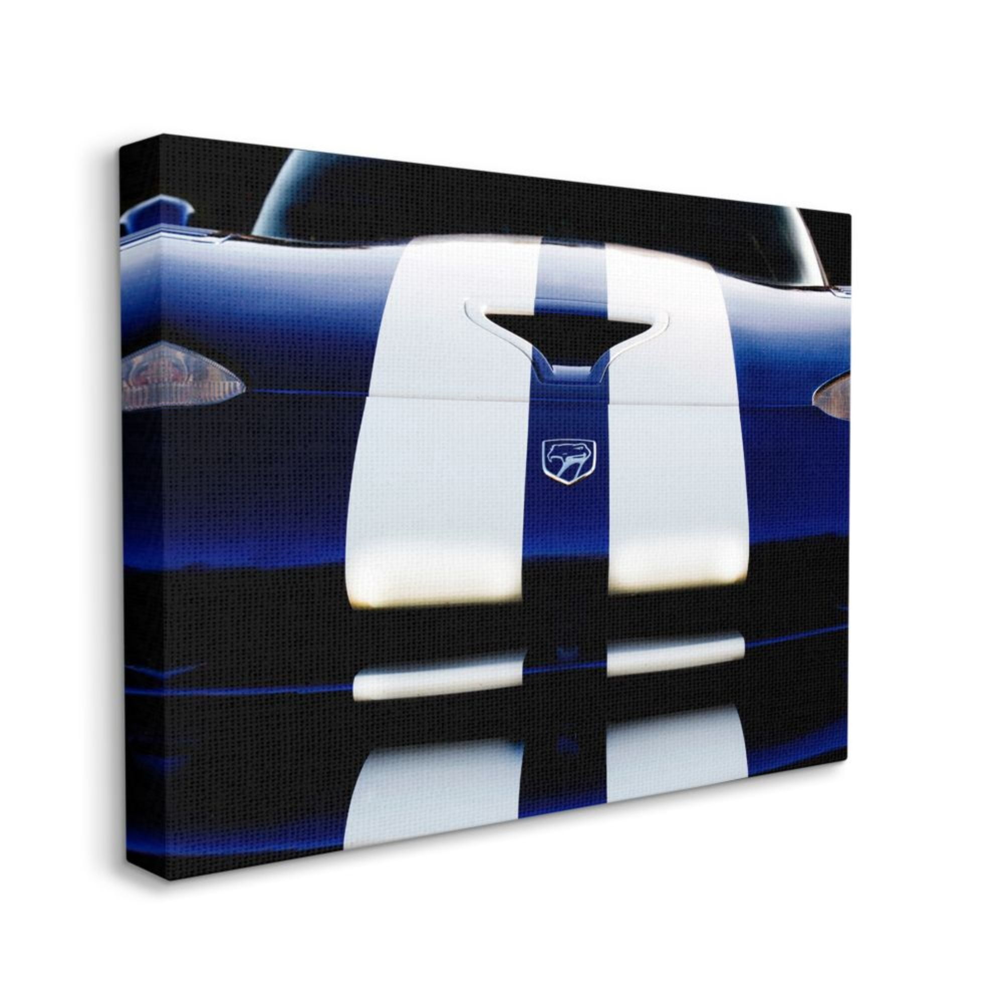 Stupell Industries Sports Car Up Close Blue White Detailing Design by Clive Branson, 16" x 20"
