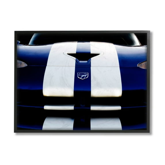 Stupell Industries Sports Car Up Close Blue White Detailing Design by Clive Branson