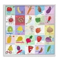 thumbnail image 1 of Stupell Industries Contemporary Sporty Fruit Educational White Framed Giclee Art, 12 x 12, by Carla Daly, 1 of 8