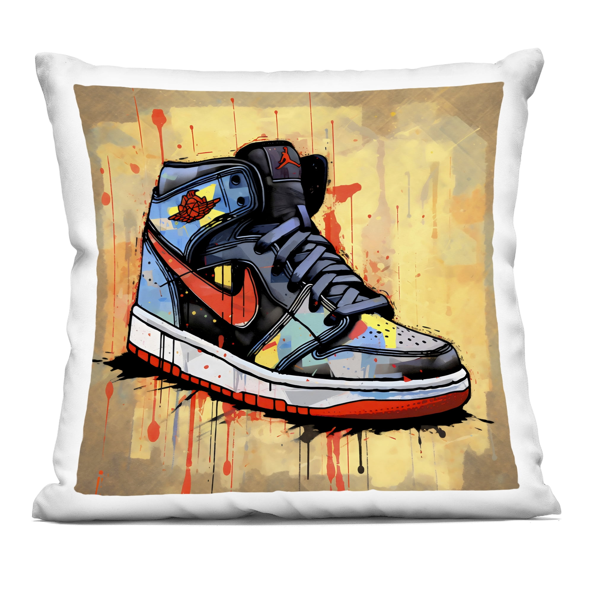 Stupell Industries Sporty Sneaker Drips Decorative Printed Throw Pillow, design by Creative Studio