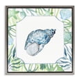 thumbnail image 1 of Stupell Industries Contemporary Spotted Cowrie with Seaweed Gray Floating Frame Canvas Art, 25 x 25, by Janet Tava, 1 of 8