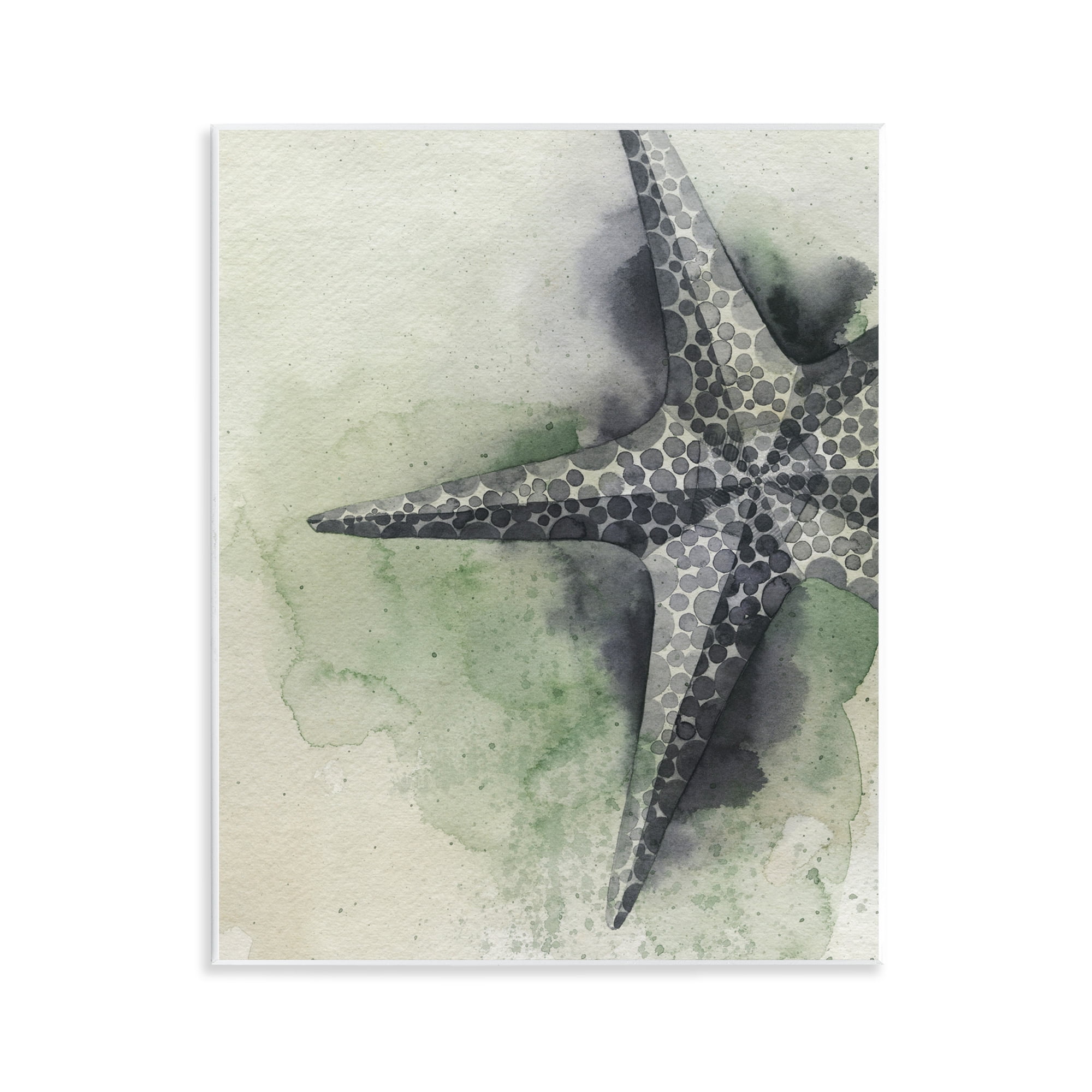 Stupell Industries Spotted Grey Starfish Animals & Insects Painting Unframed Art Print Wall Art, 11 x 14