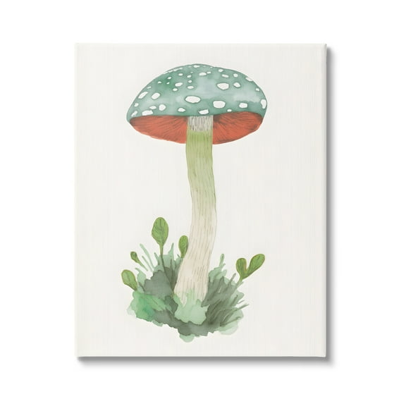 Stupell Industries Spotted Watercolor Mushroom Botanical & Floral Painting Gallery Wrapped Canvas Art Print Wall Art, 16 x 20